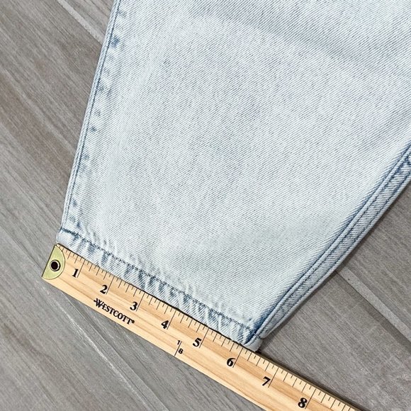 7 For All Mankind Balloon Tab Pant in Isadora Vito Iris Blue Denim Jeans Size 27 - Picture 16 of 16